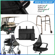 [Beauty] Wheelchair Pouch Bag Storage Organizer Armrest Pouch Armrest Pocket Storage Bag Wheelchair Side Bag for Rollators