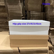 10 carton shoe boxes with instant lids SIZE 27x16.5x10cm