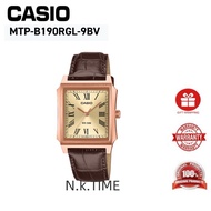 CASIO ANALOG MTP-B190RGL-9BV / MTP-B190RGL-9B / MTP-B190RGL-9 / MTP-B190RGL MEN ANALOG WATCH