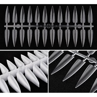 Pointed blister nails, herringbone blister nails