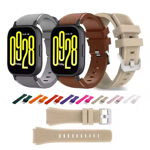 Silicone Strap for Redmi Watch 5 Active Bands Metal Clasp Watch Band Redmi Watch5 Lite
