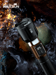 WARSUN G97 High Power Zoom Flashlight Super Bright LED Emergency Torch Lampu Suluh Kecemasan LED Zoo