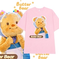 BX Cute Butter Bear Cosplay cloth 3D summer T-shirt for kids adults Anime Short Sleeve Top couple lo