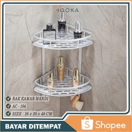 HOOKA 2-Tier Bathroom Corner Shelf Bathroom Soap Shelf/ Sink Shelf/ Bathroom Shelf/