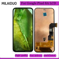 Original For Google Pixel 8a LCD Display Touch Screen Digitizer Assembly For Google Pixel 8a GKV4X, 