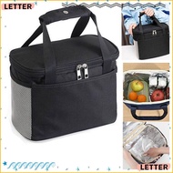 LETTER1 Insulated Lunch Bag Portable Travel Adult Kids Lunch Box