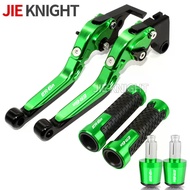 Motorcycle Adjustable Brake Clutch Lever Folding Handle Hand Grips Set For Kawasaki ER6N ER-6N ER 6N