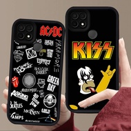 E3 Fashion Rock Band Case for Black Silicone Realme C25S C25Y C20 C12 C11 Narzo 8S C15 C21 8 C25 C20