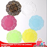Doyleys Paper cake jar bases, lace/s (color batik/s, gold/s, silver/s), size 5.5" 13.5 cm/s, content