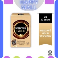 Nescafe GOLD Rich &amp; Smooth, Pure Soluble Coffee / Kopi Segera / Instant Coffee 20 sticks x 2g - Clearance Promotion