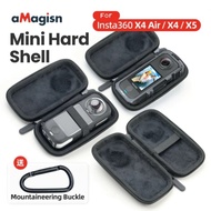 aMagisn Mini Hard Shell Carrying Case for Insta360 X5 X4 X4 Air Protective Storage Box Camera Case