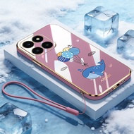 YBD Case For Honor X7C X7D 200 400 Smart X6C X6A X6B Plus X6S X8A X6 X8 Electroplating Shell Cartoon