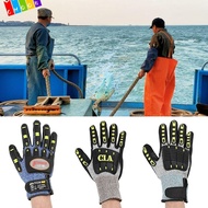 CHAAKIG Work Safety Gloves, Multicolor Nitrile Mechanical Repair Gloves, Durable Antiskid Wear Resistant Repair Protection Gloves Outdoor