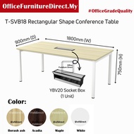 180x90cm 6 pax Rectangular Shape Meeting Table Conference Table 6x3 Feet -SL55 SVB18 SVB 18(Deliver 