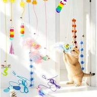 1pc Cat Toy With Bell And Chew Rope - Interactive Teaser Wand, Door Swing And Hanging Cat Toy, Cat A