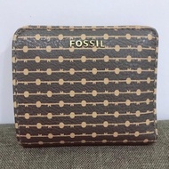 Authentic preloved fossil small wallet