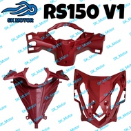 Honda RS150 V1 Original Inner Cover (Red) Full Set RS 150 R / Kaver Hitam Meter Horn Center Merah