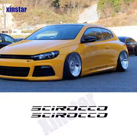 2Pcs Car Door Sticker For VW Volkswagen R SCIROCCO