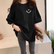 [AMYGO] 2024 M-5XL Loose Tshirt Woman Baju T shirt Perempuan T-shirt Women Lengan Pendek Wanita Clot