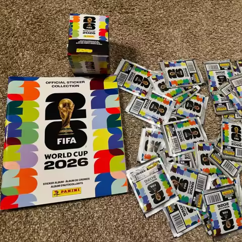 Regalo Para Amantes Del Fútbol Caja Pegatinas Panini Copa Mundial FIFA 2026 Álbum Pegatinas Jugadore