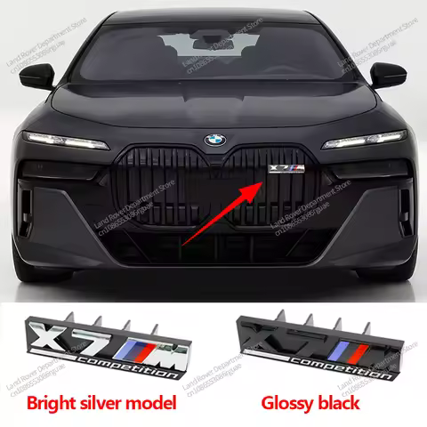 3D ABS Car Front Grille Badge Emblem For BMW M XM2 XM3 XM4 X5M XM6 M7 F48 G01 E84 E83 F39 F10 F30 G1