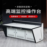 [In stock]Monitoring Console Command Center Dispatching Console Multi-Joint Straight Arc Factory Direct Spot TV Wall Cabinet