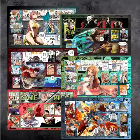 60*35*0.2cm Anime One Piece OPCG DIY GAME Card PlayMat Zoro Luffy Perona Hancock Nami Law Vivi Comic