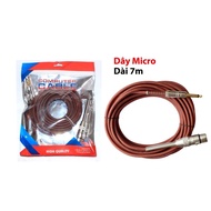 Mic cable length 1m, 5m, 7m brown (good quality)