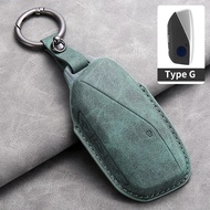 For BMW I7 X7 G07 LCI IX I20 X1 U11 7 Series G70 G09 XM 2023 U06 G81 M3 Leather Car Remote Key Case 