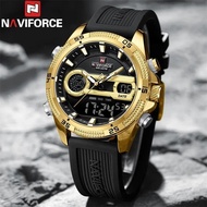 NAVIFORCE Men Watch Quartz Top Brand Luxury Digital Male Clock Military Army Sport Original Silicone Classic Wristwatch