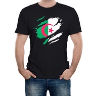 Torn Algeria Flag Men's T-Shirt Algerian Country National Support Football
