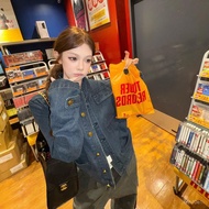 American Retro Denim Jacket Women Trendy 0131 A5SX