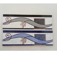 List Keramik 25cm Motif Garis lengkung / Lis / Listello
