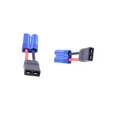 2 pcs Male EC5 To Female TRA(Traxxas) Adapter 12awg Battery Charging Cable 40mm