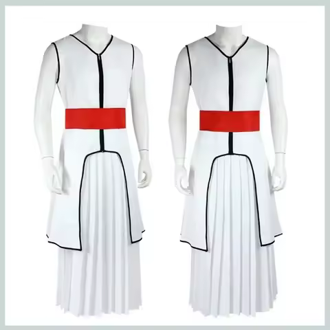 COSAnime Bleach Shinigami Aizen Sousuke Cosplay Costume Gotei 13 Captain Japanese White Kendo Unifor