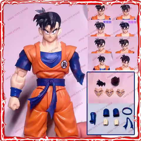 【New In Stock】Dragon Ball SHF Super Saiya SSJ Gohan in the Future Heads Accessories Clothing Model K