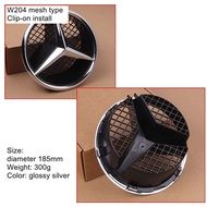 ตราติดกระจังหน้า185มม. สำหรับ W205 W204รถเมอร์เซเดสเบนซ์ตรา W213ตาข่าย E200 E63 C260 C200 C300 C63 C