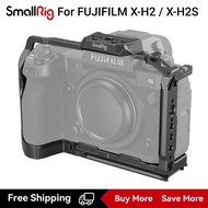 SmallRig XH2กล้อง XH2S แบบเต็มกรงพร้อมแผ่นรางนาโตและ Arca Swiss สำหรับ FUJIFILM X-H2 / X-H2S 3934