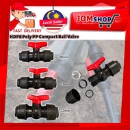 HDPE Poly Ball Valve Stopcock / Heavy Duty Poly Ball Valve / Compression PE Connector Tube Pipe 20mm 25mm 32mm