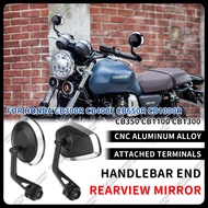Motorcycle Handlebar End Mirror CNC Aluminum Rearview Mirrors FOR HONDA CB650R CB350 CB750 CB1100 CB