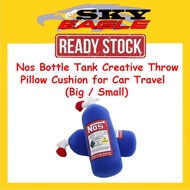 Nos Bottle Tank Creative Throw Pillow Cushion for Car Travel (Big / Small)