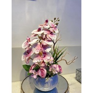 gubahan 1tangkai orkid akar with roses