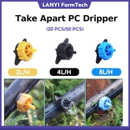 2L 4L 8L Dripper Micro Drip Pressure Compensation Dripper Garden Watering Irrigation System