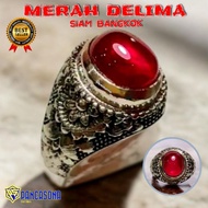MERAH SUPER ALPACA ANTI-RUST BANGKOK POMEGRANATE RED RING Cincin