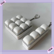 YYE Finger Keyboard Cap, Keys Button 3/4/9Keys Fidget Keychain, Relaxing DIY Keyboard Keycap Steamed