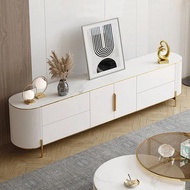 Meja Tv Minimalis Duco White Gold