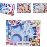 Faw Babyshop Lusty Bunny Feeding Set Gift 6 pcs LB1419 Newborn Gift Set Baby Gift Set