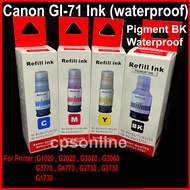 Canon Ink Gi- 71/ gi71 Pigment ink Bottles for Printer Pixma g2020 g1020 g3020 g3060 G3770 G2730 G47