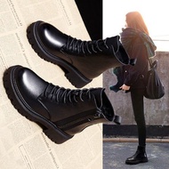 Martin Boots - Female British Style Velvet Short Boots | Fall Winter Edition