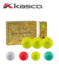 KASCO KIRA DIAMOND 2 BALL ลูกกอล์ฟ 1 โหล 12 ลูก
